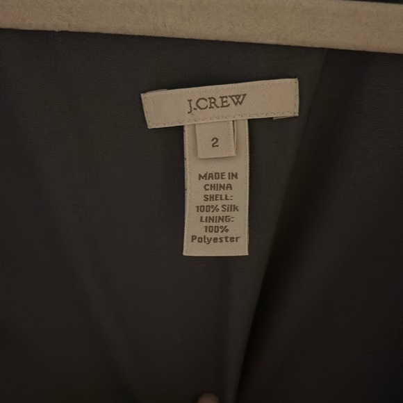 J. Crew Sleeveless Silk Drop Waist Jane Mini Dress - Picture 2 of 2